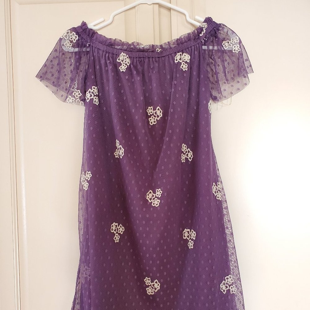 Off the shoulder flower dress